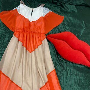 Orange and Cream Vince Camuto Evening Gown